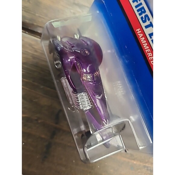 Vintage NOS NEW  2000 First Editions Hot Wheels Hammered Coupe #093 Purple - Picture 2 of 7